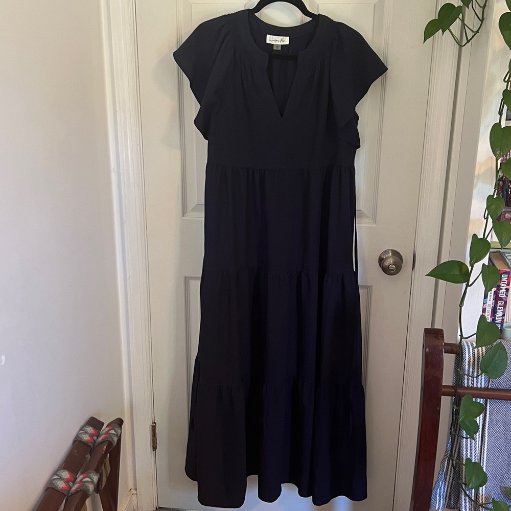 Harper Rose Navy Textured Dress